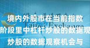 境内外股市在当前指数反复拉锯阶段里中杠杆炒股的数据观察机会与